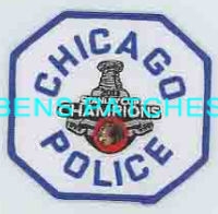 ILLINOIS,CHICAGO POLICE FANTASY PATCH BLACKHAWKS 1